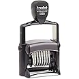 Trodat Professional Numberer, 8 Digit Self-Inking Numbering Stamp, 3/8 x 2 1/4 Inches (T5558),Black