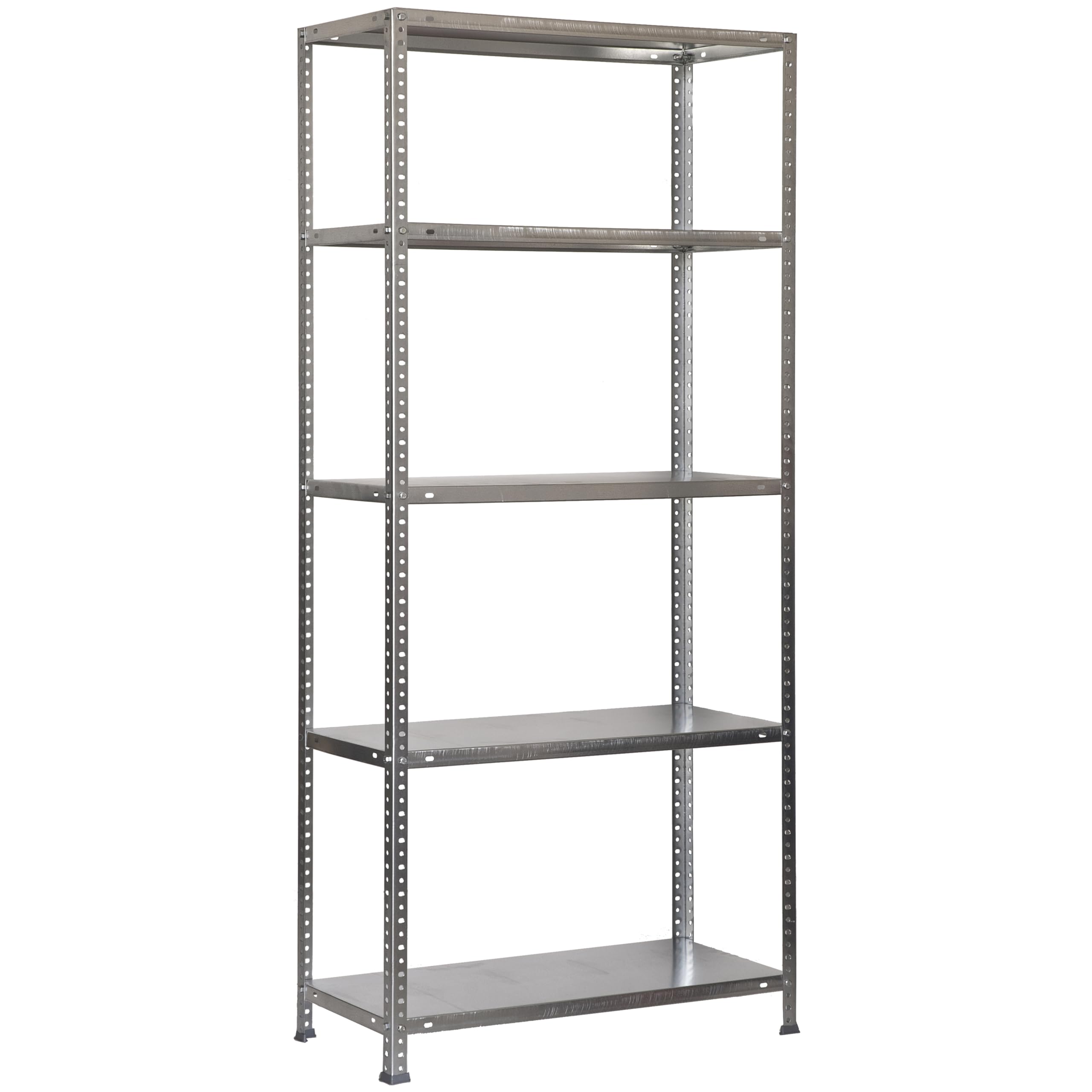 Simon Rack Garage Shelving Units 2000x1000x400 mm, 5 Tier Steel Rack, 100 kg per Shelf, Galvanised - Comfort