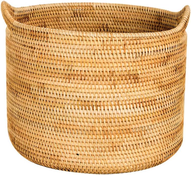 ScmkFlo Mimbre Natural Tejido a Mano Cesta de Mimbre,Rota vietnamita