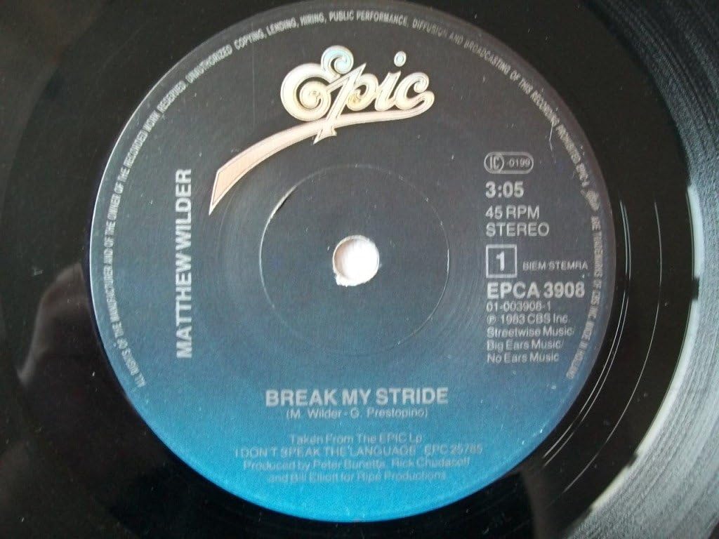 BREAK MY STRIDE 7" (45) Amazon.co.uk CDs & Vinyl