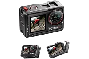 llano Action Camera Cage for DJI Osmo Action 5 Pro/Action 4 / Action 3, CNC Aluminum Protective Frame, Compatible with DJI Mic & Magnetic Base, Cold Shoe + 1/4"-20 Mounts, Ultra-Light 57g