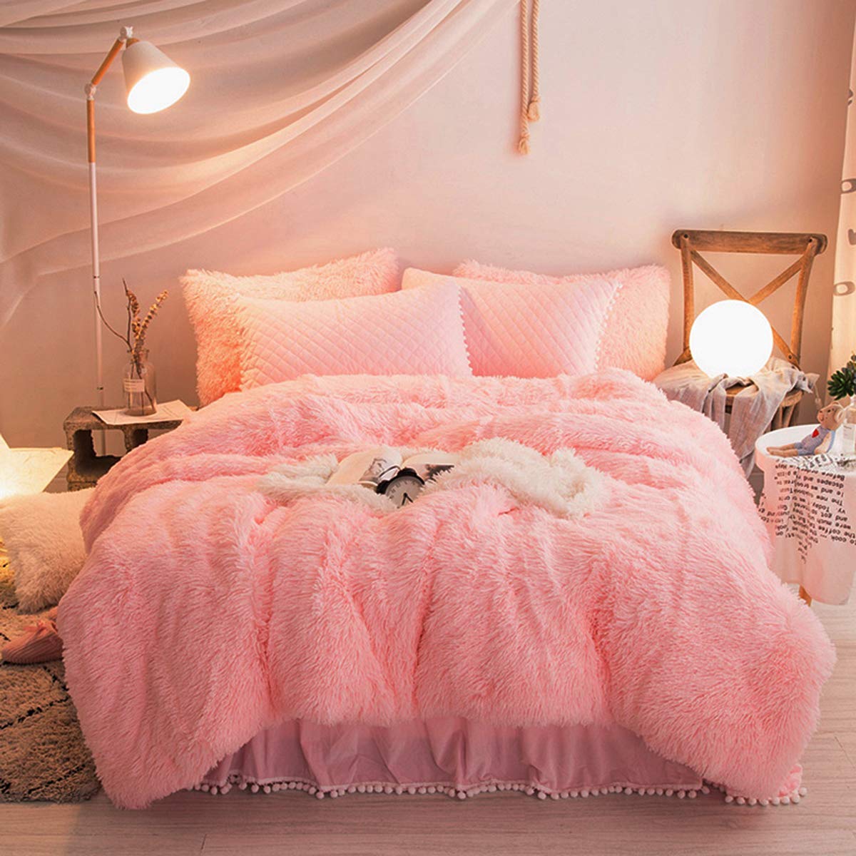 Vasofe Warm Shaggy Sherpa Blankets Fluffy Soft