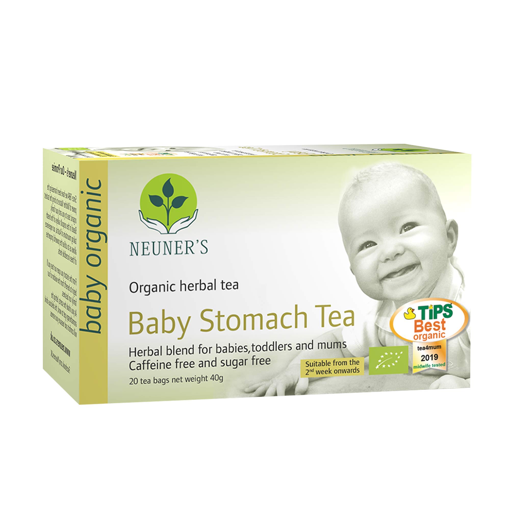 Neuner's Baby Stomach Tea | Organic Baby Stomach Tea | For Babies, Toddlers and Mums (20 Tea Bags)