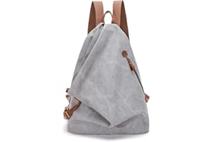 KL928 Canvas Vintage Backpack – Large Casual Daypack Outdoor Travel Rucksack Hiking Backpacks for Men Women