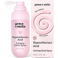 grace & stella Hypochlorous Acid Spray - Gentle Face Spray to Calm Redness & Flare-Ups - Soothing Facial Mist for Sensitive S