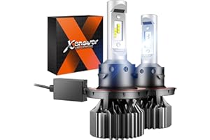 SEALIGHT H13 9008 LED Headlight Bulbs 50000LM 800% Brightness Dual Hi/Lo Beam, 6000K Cool White, Plug and Play, High Low Beam