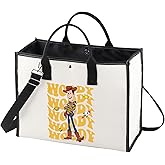 WZMPA Funny Woody Tote Bag Woody Fans Inspired Gift Woody Cartoon Movie Reusable Grocery Bag Woody Merchandise