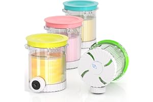 MBETTER 4 Pack for Ninja Creami Swirl Pints and Lids Compatible with Ninja NC700 Series, NC701, NC701C, Creami Containers for Swirl Ice Cream & Soft Serve Makers, BPA-Free, Dishwasher Safe