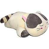 Vintoys Very Soft Cat Big Hugging Pillow Plush Kitten Kitty Stuffed Animals Gray 23.5"