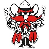 Desert Cactus Texas Tech University Sticker Vinyl Decal Laptop Water Bottle Car Scrapbook (IND 23)