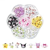 Akutoer 70PCS Kawaii Nail Art Charms 3D Cute Cat Resin Jelly Gummy Sweet Candy Slime Making Ornament Nail Decoration Accessories for DIY