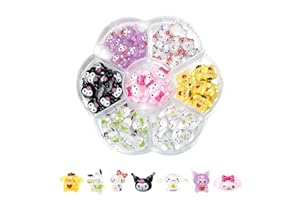 Akutoer 70PCS Kawaii Nail Art Charms 3D Cute Cat Resin Jelly Gummy Sweet Candy Slime Making Ornament Nail Decoration Accessories for DIY