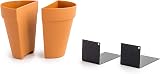 Suck UK Plant Pot Bookends | Quirky Decorative Bookends Set of 2 view 7