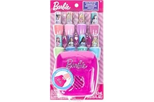 Barbie -Townley Girl Non-Toxic Peel-Off Water-Based Safe Nail Polish Set with Nail Dryer for Kids, Batteries Not Included, Ag