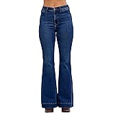 Judy Blue Women's High Rise Trouser Style Flare Leg Jeans