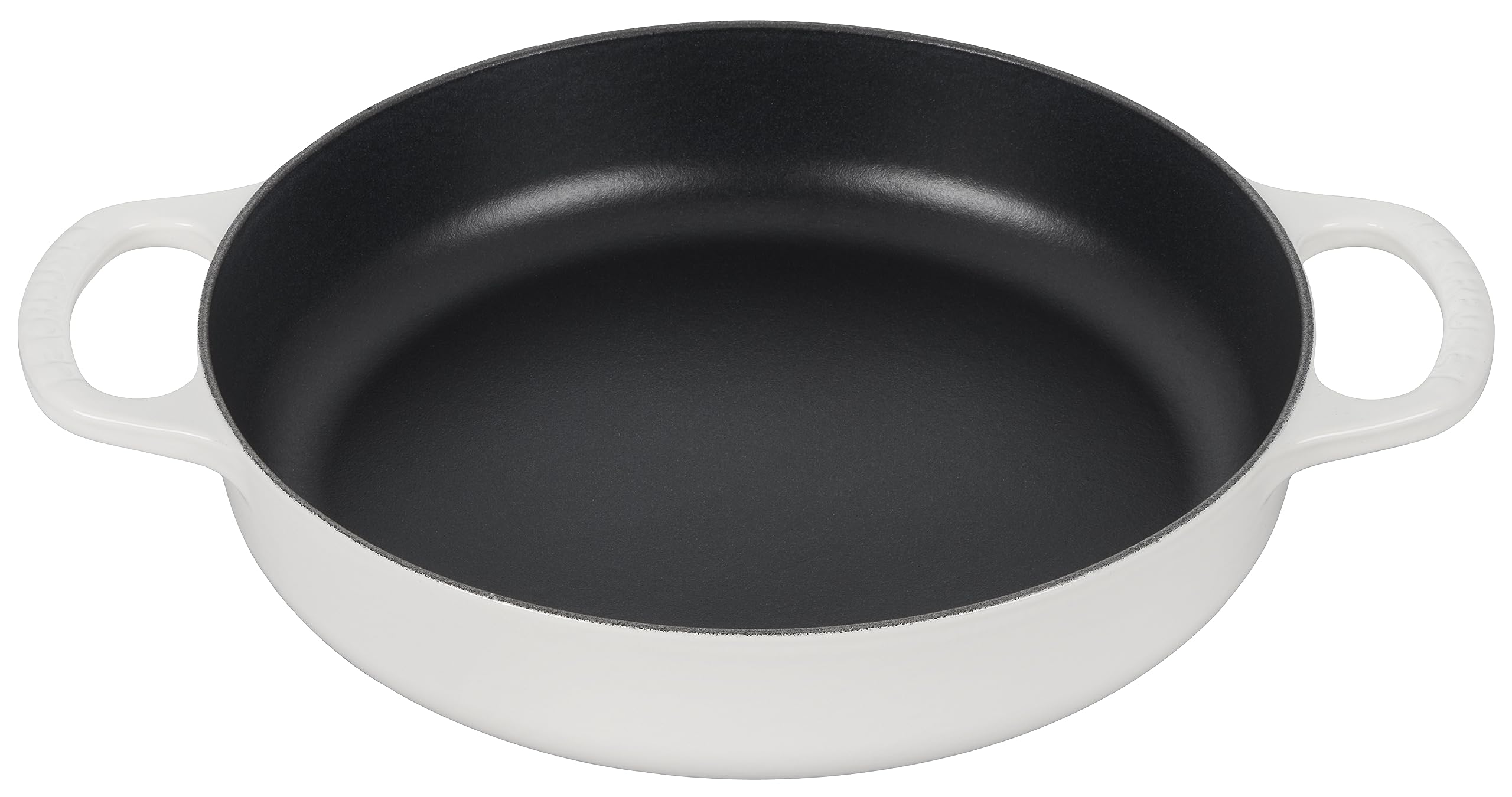 Photo 1 of Le Creuset Signature Cast Iron Everyday Pan, 11", White