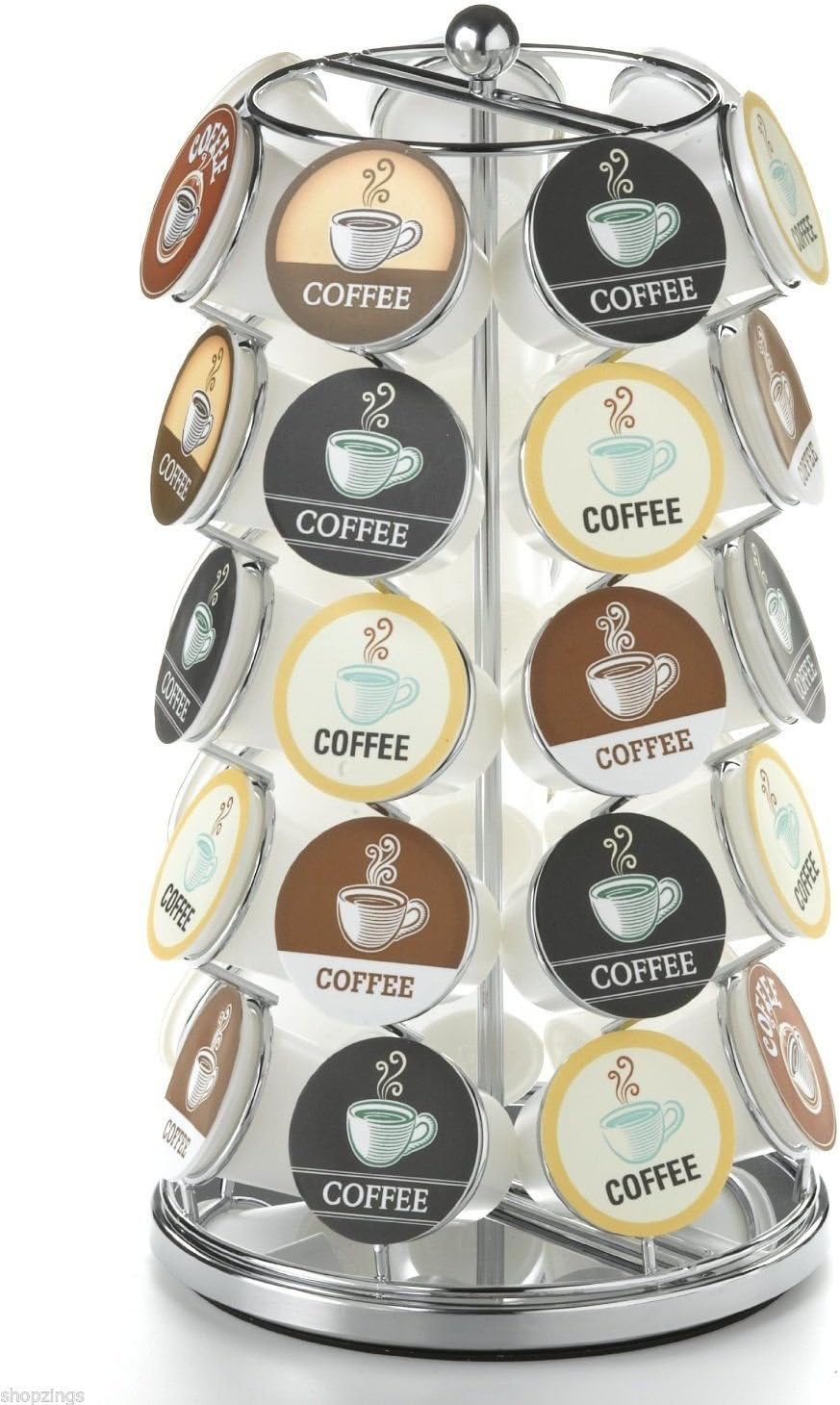 35 K-Cups Pods Carousel Storage Coffee Holder Rack Organizer K Cups Cup by SNC