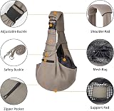 CUBY Puppy Carrier Adjustable Reversible Sling for Small Medium Dogs view 3