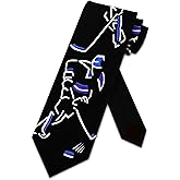 Three Rooker Hockey Ties Player Images Necktie Black Blue Mens