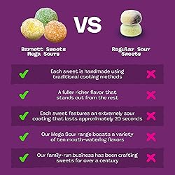 Barnetts - Mega Sour Candy Fruits 104g - Trendy