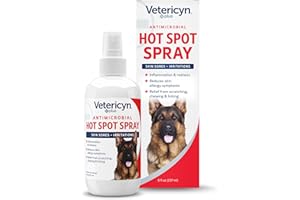 Vetericyn Plus Hot Spot Spray for Dogs Skin Sores and Irritations | Itch Relief for Dogs and Prevents Chewing and Licking at Skin, Safe for All Animals. 8 Ounces
