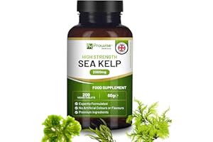Sea Kelp 2000mg 200 Vegan Tablets | Natural Source of Iodine | Premium Ingredients | Proudly Made in The UK by Prowise