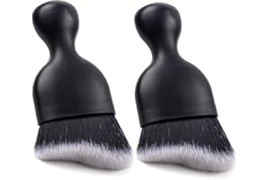 AntBooBoo 2PCS Car Interior Dust Detailing Brushes, Soft Bristle Cleaning Dusting Brush, Auto Cleaning Tool, Car Detail Dash Duster Brush