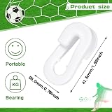 RosewineC 20Pcs Football Net Clips Plastic White Net Clips 1.7x0.8 cm view 2
