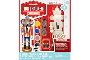 Works of Ahhh... Holiday Craft Set - Nutcracker Mouse King Wood Paint Kit
