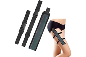 Attramite Rave Fan Holster Folding Fan Sleeves, Hand Fan Holder with Stretchy Straps - Men Women Rave Fan Accessories Reflective Fan Holster for Dance Music Circuit Parties and Raves