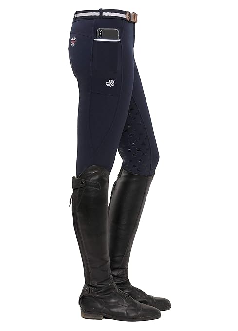 SPOOKS Damen Reithose Vollbesatz, Damenreithose Reithosen Turnierreithose Vollbesatzreithose - Leena Full Grip