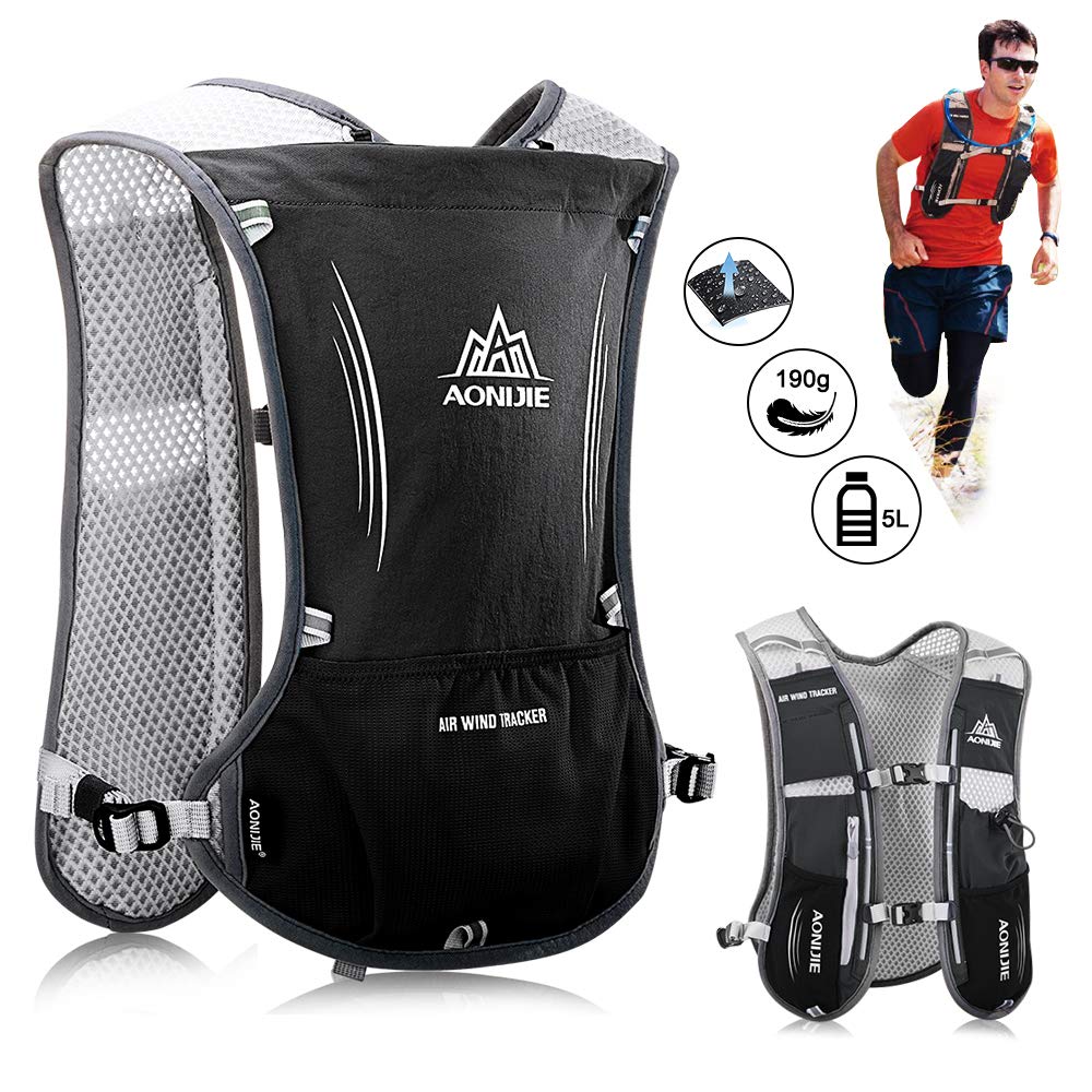 Lightweight Running Hydration Backpack, 5L 190g Running Hydration Vest