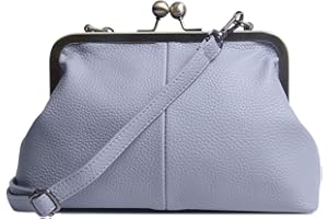 Lanpet Women Classical Kiss Lock Clutch with Chain Strap Shoulder Bag Purse Wallet