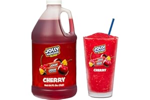 JOLLY RANCHER SLUSH JOLLY RANCHER® Cherry Frozen Beverage Mix – Fruit Flavor Slushie Mix for Machine, 1/2 Gallon Bottle – Frozen Drink Concentrate, 5:1 Ratio for Slushie & Frozen Drink Machines