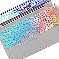 Colorful Keyboard Cover for 2024 2023 Lenovo V15 Series 15.6", Lenovo IdeaPad 1/IdeaPad 1i 15.6 inch Laptop 15ADA07 15IAU7 15ALC7 15IJL7, New Lenovo IdeaPad 1 15AMN7 15IGL7 15.6 US Keyboard Skin