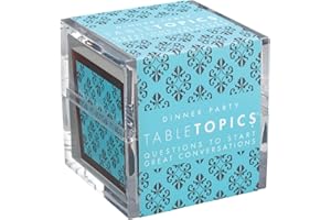 TableTopics Dinner Party Question Card Game - 135 Entertaining Conversation Starter Cards for Dinner Table with Adult Friends