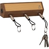 CoolGift Mart Guitar Amp Key Holder, Solid Wood Guitar Amplifier Styled Key Organizer with 3 Plug-in Keychains, Music Decor Gift for Guitarists Rock Fans Music Lovers