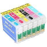 KiteiHiry 79 T079 Remanufactured Empty Refillable Ink Cartridges,Replacement with Permanent Chip Compatible with Artisan 1430 and Stylus Photo 1400 Printer