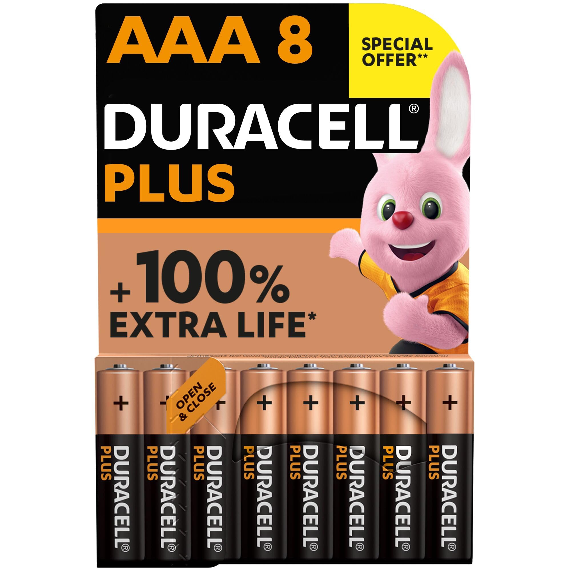 Duracell Plus AAA Battery (Pack of 8)