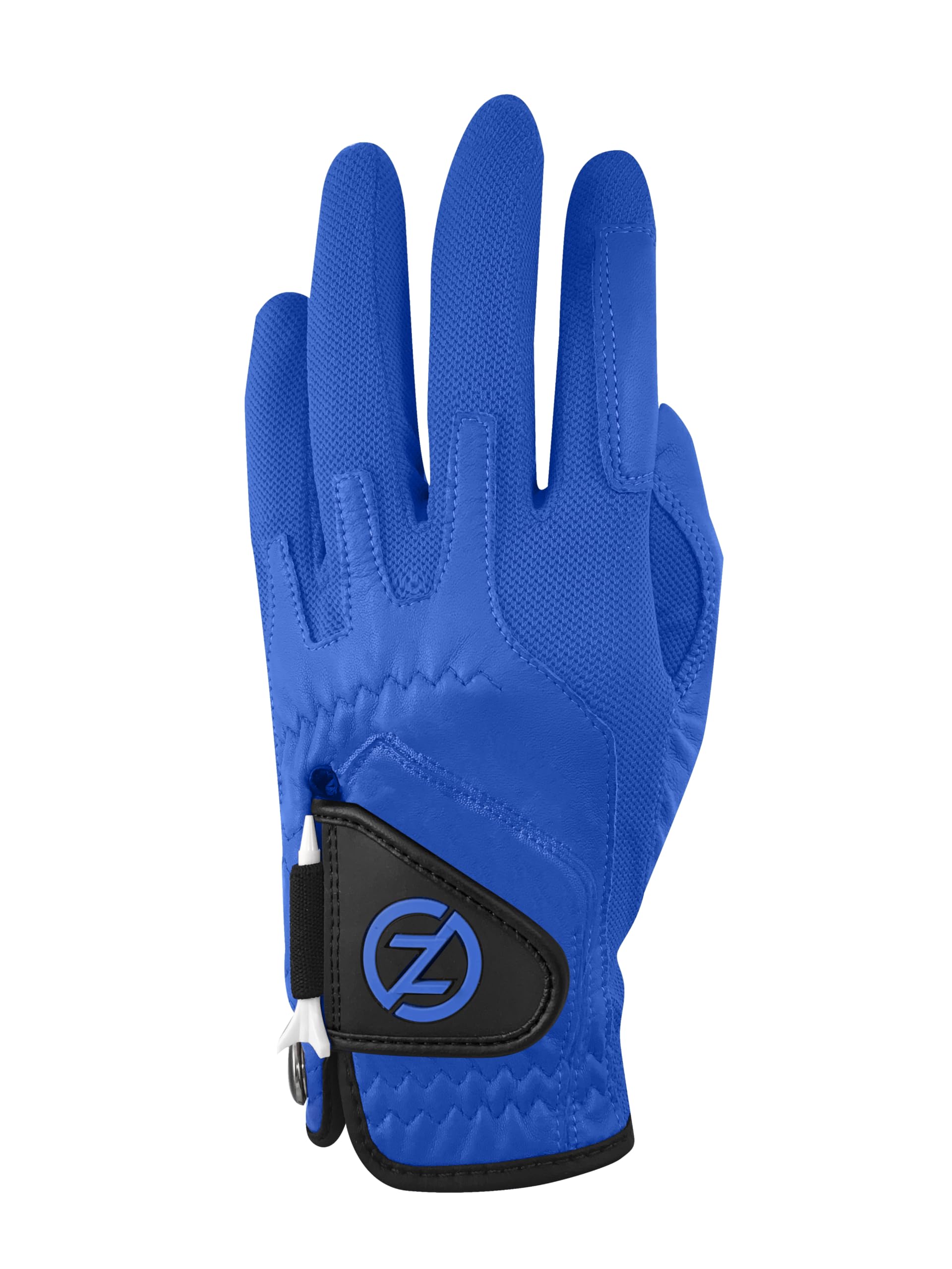 Zero Friction Men's Cabretta Elite Left Hand Golf Glove, One Size, Blue