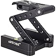 Z Flex Tilt Tripod Head ARTCISE CNC Aluminum Alloy All Metal Flexible Folding Z Pan 360° Horizontal Rotation Panoramic Tripod Mount for Canon Nikon Sony DSRL Camcorder Slider Max Load 6.61lb/3kg