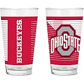 Rico Industries NCAA Main 2 Pack 16oz Pint Glass Gift Set