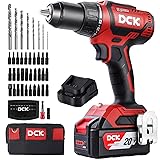 DCK Brushless Cordless Drill Set, 20V Max Electric