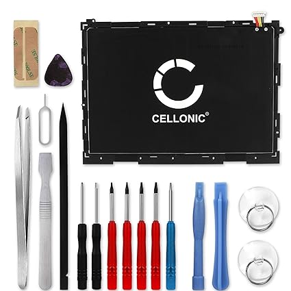 Cellonic® Premium Akku inkl. Werkzeug-Set kompatibel mit Samsung Galaxy Tab A 9.7 (SM-T550 / SM-T555) (6000mAh) EB-BT550ABA E