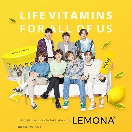 Bts Bangtan Boys Merchandise Vitamin Lemona Vitamin C B2 And B6 Yellow Powder 2g X 120p Official Bts Photo Printed Merch Amazon In Health Personal Care