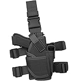 Tactical Pistol Thigh Gun Holster, Drop Leg Holster, Right Hand Adjustable