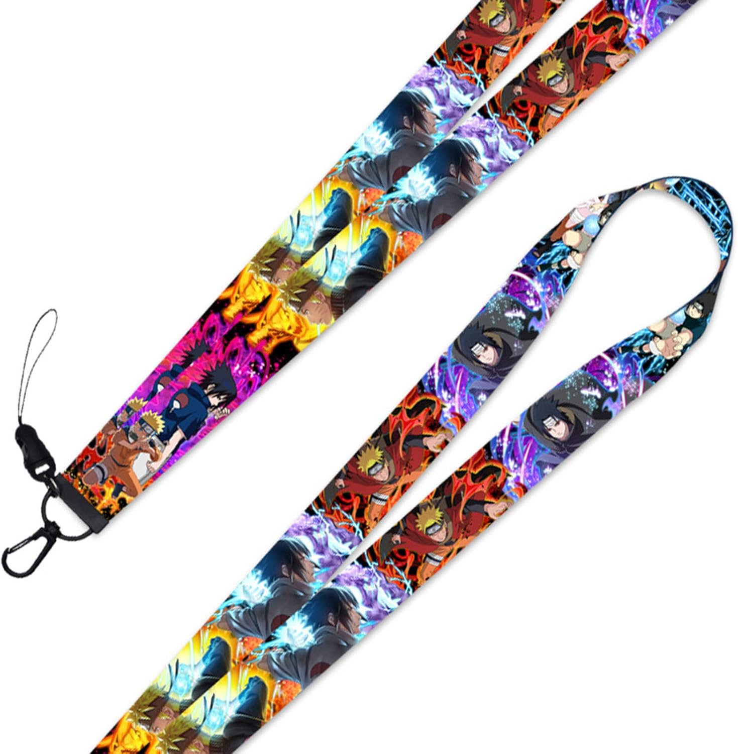 Chutoral Anime Naruto Neck Lanyard Necklace Phone Strap Key Chain Neck