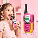 Retevis RA618 Kids Walkie Talkies Pink 8 Channels VOX LED Flashlight 1 Pair view 5