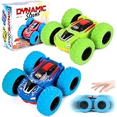 Flip Cars Toy Monster Truck Car for Kid Toddler 360&deg; Rotating (2 Pack)