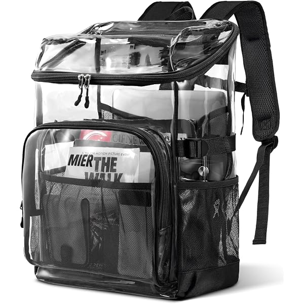 Amazon.com | Jusdot Clear Backpack, Transparent Backpack  display picture 1